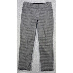 Cutter & Buck CB DryTec Pants Mens Sz 36x33 Gingham Check Golf Athleisure Preppy